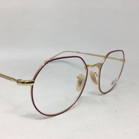 Ray-Ban Jack Optics 6465F Eyeglass Frame, Size L 53-20 Low Bridge - Matte Violet - Picture 10 of 12